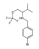 N-(4-Bromobenzyl)-3-methyl-1-[(trifluoromethyl)sulfanyl]-2-butana mine结构式