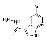 5-bromo-1H-pyrrolo-[2,3-b]pyridine-3-carbohydrazide Structure