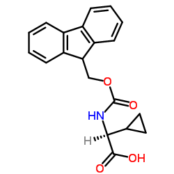 Fmoc-L-环丙基甘氨酸结构式