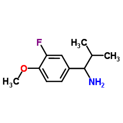 1-(3-Fluoro-4-methoxyphenyl)-2-methyl-1-propanamine结构式