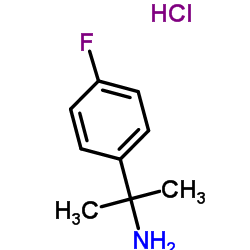 2-(4-fluorophenyl)propan-2-amine hydrochloride structure