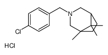 3-[(4-chlorophenyl)methyl]-5,8,8-trimethyl-3-azoniabicyclo[3.2.1]octane,chloride Structure