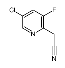 2-(5-chloro-3-fluoropyridin-2-yl)acetonitrile structure