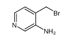 4-(bromomethyl)pyridin-3-amine结构式