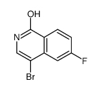 4-BROMO-6-FLUOROISOQUINOLIN-1(2H)-ONE Structure