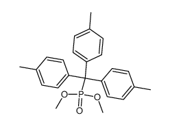 dimethyl (tris(4-methylphenyl)methyl)phosphonate结构式