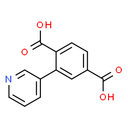 2-(吡啶-3-基)对苯二甲酸结构式