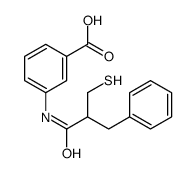 3-[(2-benzyl-3-sulfanylpropanoyl)amino]benzoic acid Structure