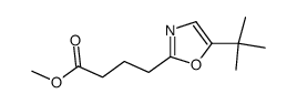 methyl 4-(5-tert-butyl-1,3-oxazol-2-yl)butanoate结构式