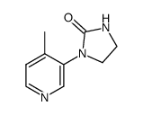 1-(4-methyl-pyridin-3-yl)-imidazolidin-2-one结构式