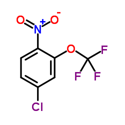 4-Chloro-1-nitro-2-(trifluoromethoxy)benzene结构式