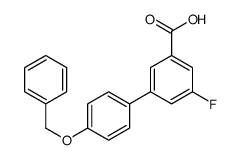 3-fluoro-5-(4-phenylmethoxyphenyl)benzoic acid Structure