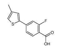 2-Fluoro-4-(4-Methylthiophenyl)benzoic acid结构式