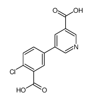 5-(3-carboxy-4-chlorophenyl)pyridine-3-carboxylic acid结构式