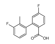 4-fluoro-2-(3-fluoro-2-methylphenyl)benzoic acid结构式