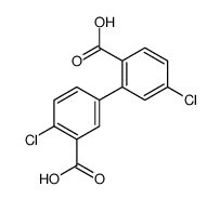 5-(2-carboxy-5-chlorophenyl)-2-chlorobenzoic acid结构式