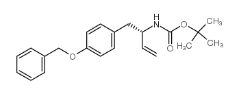 3(S)-<(tert-butyloxycarbonyl)amino>-4-<4-(benzyloxy)phenyl>-1-butene结构式