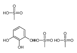 benzene-1,2,3-triol,methanesulfonic acid结构式