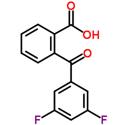 2-(3,5-Difluorobenzoyl)benzoic acid结构式