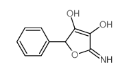 3,4-Furandiol,2,5-dihydro-2-imino-5-phenyl- Structure
