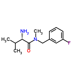 N-(3-Fluorobenzyl)-N-methyl-L-valinamide Structure