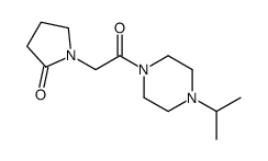 1-[2-oxo-2-(4-propan-2-ylpiperazin-1-yl)ethyl]pyrrolidin-2-one结构式