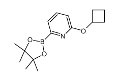 2-CYCLOBUTOXY-6-(4,4,5,5-TETRAMETHYL-1,3,2-DIOXABOROLAN-2-YL)PYRIDINE Structure
