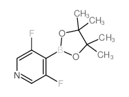 3,5-Difluoro-4-(4,4,5,5-tetramethyl-1,3,2-dioxaborolan-2-yl)pyridine Structure
