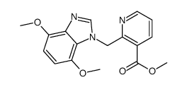 methyl 2-[(4,7-dimethoxybenzimidazol-1-yl)methyl]pyridine-3-carboxylate结构式