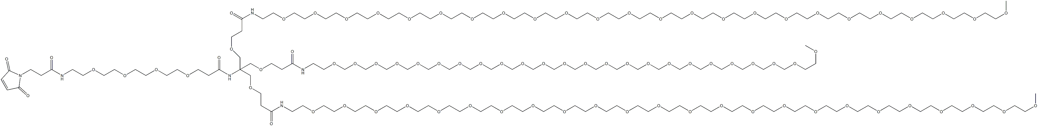 MAL-dPEG(R)4-(m-dPEG(R)12)3结构式