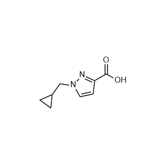1-(Cyclopropylmethyl)-1H-pyrazole-3-carboxylicacid structure