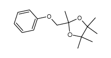 2-(phenoxymethyl)-2,4,4,5,5-pentamethyl-1,3-dioxolane结构式