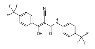 alpaha-cyano-beta-hydroxy-N-(4-(trifluoromethyl)phenyl)-3-(4-(trifluoromethyl)phenyl)propenamide结构式