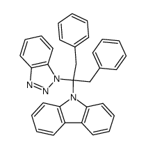 9-(2-(1H-benzo[d][1,2,3]triazol-1-yl)-1,3-diphenylpropan-2-yl)-9H-carbazole Structure