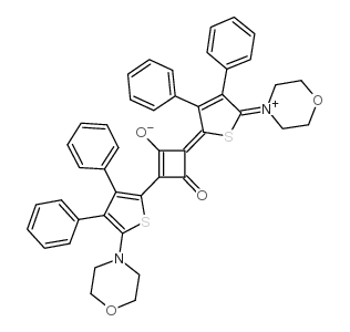 1,2-bis(3,4-di-phenyl-5-morpholino-thiene-2-yl)-2-oxo-cyclobutenylium-4-olat Structure