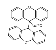 9-(9-xanthenyl)-9-xanthenecarboxaldehyde结构式