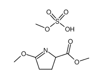methyl 5-methoxy-3,4-dihydro-2H-pyrrole-2-carboxylate methyl sulfate Structure