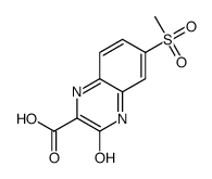 3-hydroxy-6-(methylsulfonyl)quinoxaline-2-carboxylic acid Structure