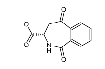 Methyl (3S)-2,3,4,5-Tetrahydro-1,5-dioxo-1H-benz[c]azepine-3-carboxylate结构式