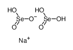 sodium hydrogenselenite * H2SeO3结构式