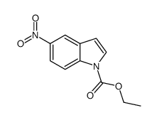ethyl 5-nitro-1H-indole-1-carboxylate Structure