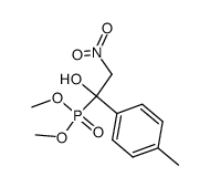 dimethyl 1-p-tolyl-1-hydroxy-2-nitroethylphosphonate结构式