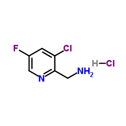 (3-chloro-5-fluoropyridin-2-yl)methanamine hydrochloride structure