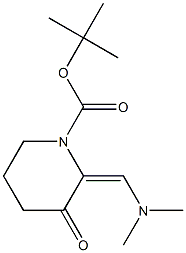 tert-butyl 2-((dimethylamino)methylene)-3-oxopiperidine-1-carboxylate Structure