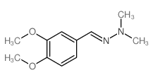 Benzaldehyde,3,4-dimethoxy-, 2,2-dimethylhydrazone Structure