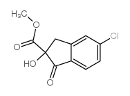 5-Chloro-2,3-dihydro-2-hydroxy-1-1-oxo-1H-indene-2-carboxylate structure