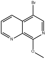 5-溴-8-甲氧基-1,7-二氮杂萘结构式