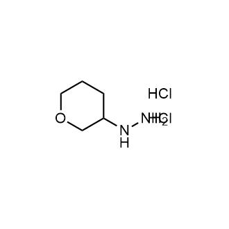 Tetrahydropyran-3-ylhydrazine dihydrochloride Structure
