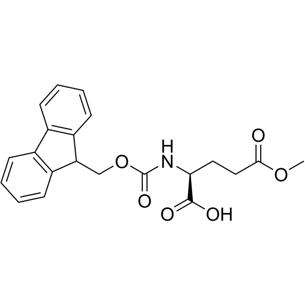 Fmoc-L-谷氨酸 gamma-甲酯结构式