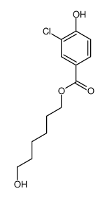 6-hydroxyhexyl 3-chloro-4-hydroxybenzoate结构式